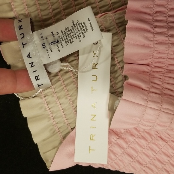 💕TRINA TURK💕 Baristo Short ~ Leatherette Desert Rose Pink 10 NWT - Picture 12 of 15